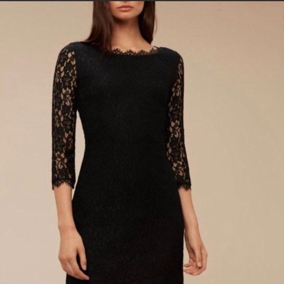 Aritzia Babaton Maroon Rafael Lace Dress Sz 6 - Picture 4 of 11